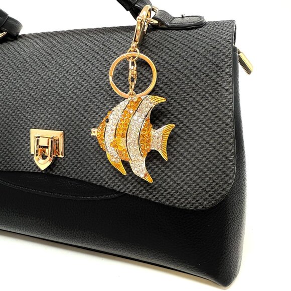 🎁Holiday Special! Topaz Koi Fish Handbag Charm - Picture 1 of 1